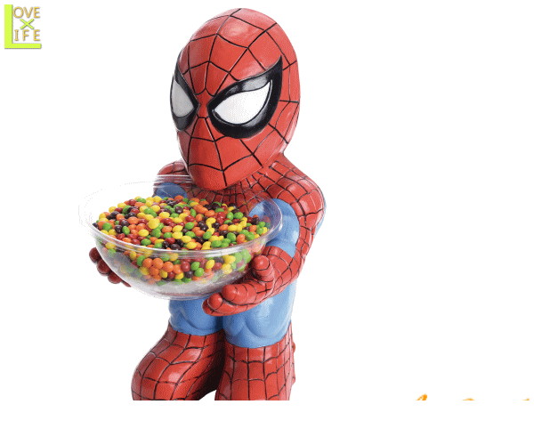 GOODS　スパイダーマン　キャンディホルダーSpider-Man　お菓子入れ　ボウル　キャンディボウル　イベント　パーティ　コスプレ　小物　ハロウィン　HALLOWEEN　スパイダーマンのお菓子入れ アメリカンヒーロがお菓子を運んできてくれます