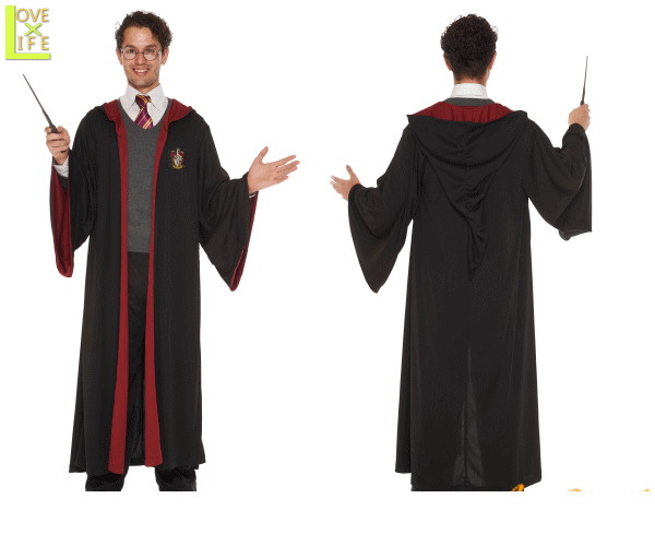 メンズ　Harry Potter　グリフィンドールローブハリーポッター　衣装　コスプレ　コスチューム　パーティ　仮装　ハロウィン　男性　HALLOWEEN　かわいい　イベント　ハリーポッターよりたくさんの衣装が登場 USJに行くときはコレで決まり