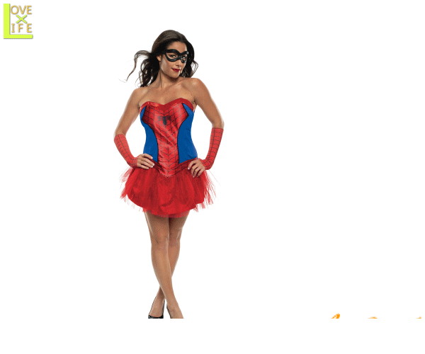 レディース　アベンジャーズ　スパイダーマンSpider-Man　マーベル　映画　コスチューム　衣装　イベント　かわいい　コスプレ　ハロウィン　パーティ　イベント　かわいいキャラクターコスが登場 キュートな仕上がりで目立つこと間違いなし