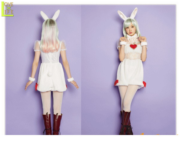 レディ　LLL　Baby Heart Bunny　ハートバニー　ウサギ　ラビット　AMO　ふしぎの国のアリス　仮装　衣装　コスプレ　コスチューム　ハロウィン　パーティ　イベント　かわいい　かわいい衣装でかっこよく着こなし AMOプロデュースのコスチュームブランドの通販は 7,533円