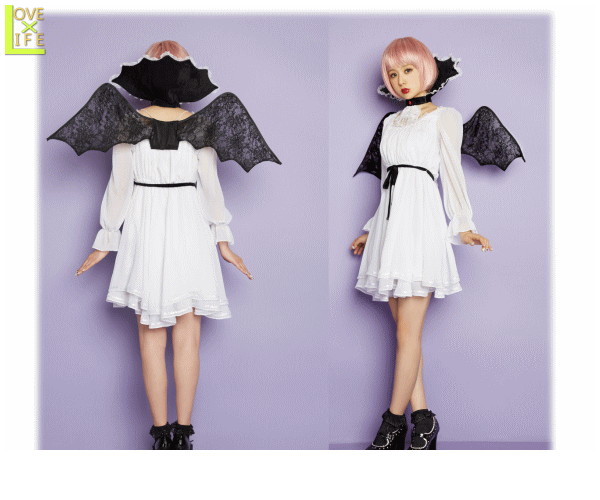 レディ　LLL　Little Vampireヴァンパイア　AMO　ドラキュラ　ブランド　仮装　衣装　コスプレ　コスチューム　ハロウィン　パーティ　イベント　かわいい　かわいい衣装でかっこよく着こなし AMOプロデュースのコスチュームブランド