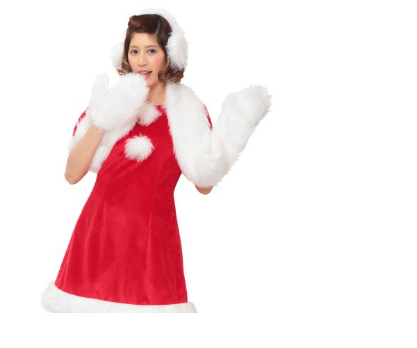レディ　ホワイトシュガーサンタサンタ　クリスマス　仮装　衣装　コスプレ　コスチューム　サンタクロース　パーティ　イベント　かわいいの通販は