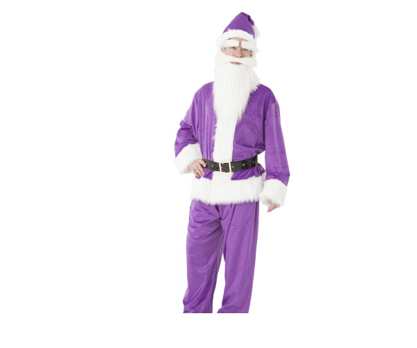 メンズ　GOGOサンタサンパープル　サンタ　クリスマス　コスプレ　コスチューム　衣装　仮装　パーティ　かわいい