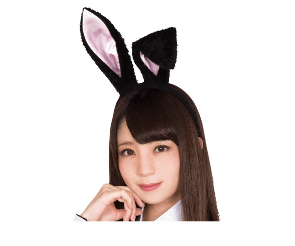 グッズ　うさ耳カチューシャ黒とピンク　ウサギ　カチューシャ　ラビットガール　ラビット　バニーガール　アイテム　小物　コスプレ　コスチューム　集団仮装　集団コスプレ　衣装　仮装　かわいい