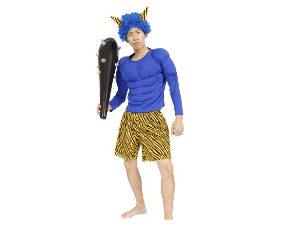 UNISEX 青鬼参上青鬼 節分 オニ 鬼 豆まき 文化祭 忘年会 新年会 仮装