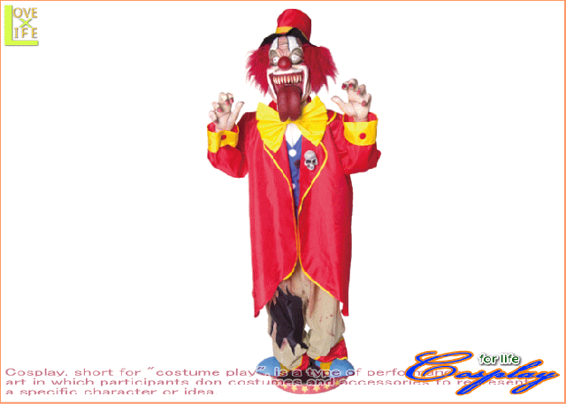 【1 】ホラー　ビッグピエロ【ピエロ】【オブジェ】【パーティ】【ハロウィン】ビッグサイズ不気味なピエロ♪☆当店のパーティグッズ♪【