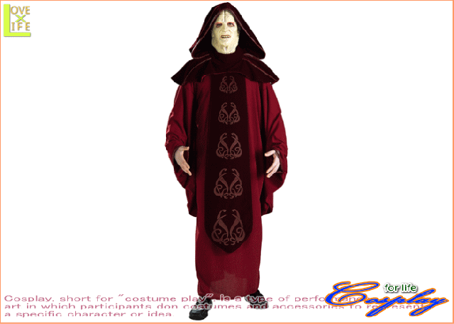 【メンズ】【56R163】大人用 パルパタイン(スターウォーズ)【STARWARS】【仮装】【パーティ】パルパタインの大人用コス♪☆当店のコスプの通販は