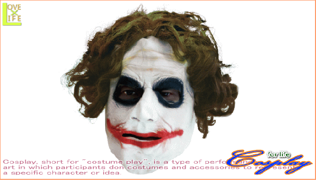 【グッズ】【45R26】ジョーカー　マスク (ダークナイト/バットマン)【かぶりもの】【Batman】【仮装】【パーティ】バットマンの大人用マの通販は 6,237円