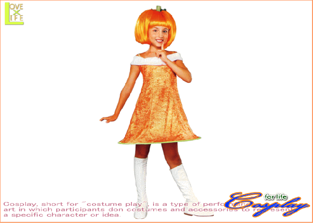 【キッズ】【18R865】キッズ　パンプキン スパイス ドレス【かぼちゃ】【仮装】【パーティ】【ハロウィン】末広がりなレトロ感のあるドレの通販は 5,183円
