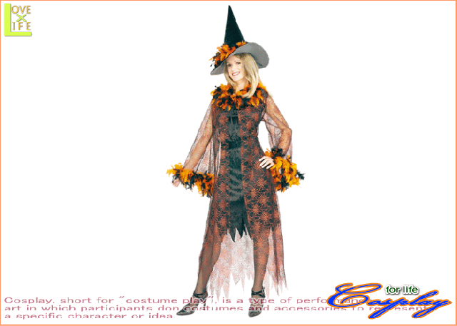 【1 】フェザード ウィッチ【魔女】【クモ】【仮装】【パーティ】【ハロウィン】ヒラヒラと羽飾りのついたお洒落な魔女のコス♪☆当店の