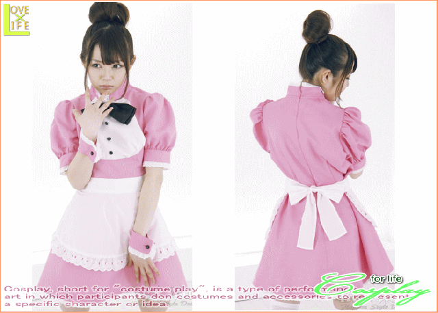 1 】ピンク メイド【メイド】【ウェイトレス】【店員】叱られても平気