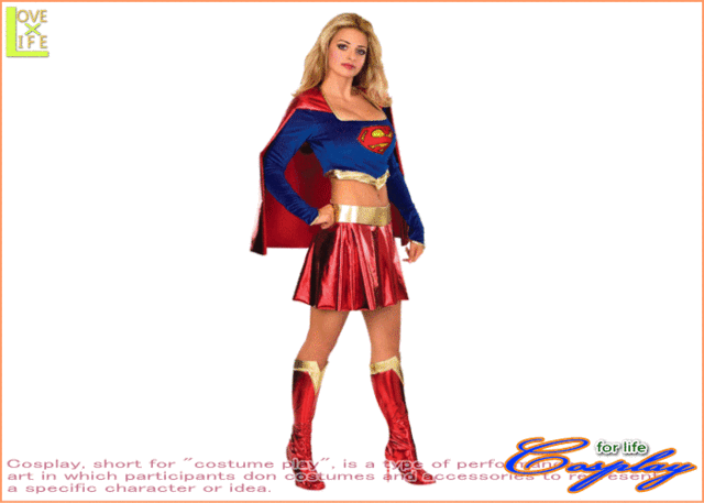 【レディ】【88R8441】アダルト スーパーガール【Supergirl】【スーパーマン】【仮装】【パーティ】スーパーガールの女性サイズコス♪☆の通販は
