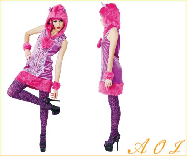 モンスター レオパード デビル 悪魔 豹柄 動物 アニマル もこもこ 毛足の長いふわふわファーのフードがポイントのフューシの通販はau Pay マーケット ワールドショップ