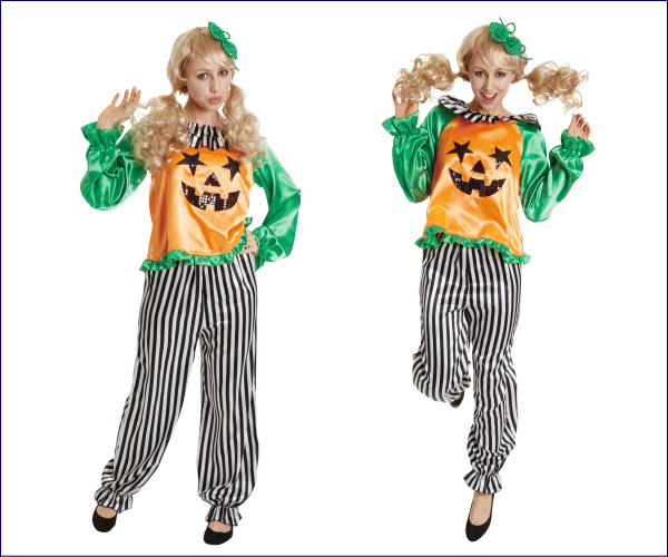 1 スタースマイル パンプキン ハロウィン ピエロ かぼちゃ 仮装 コスプレ ストライプのパンツがオシャレなキュートなの通販はau Pay マーケット ワールドショップ