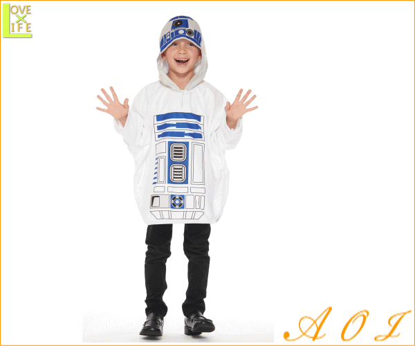 キッズ スターウォーズ R2d2 ポンチョ Star Wars かぶりもの 子供 仮装 衣装 コスプレ コスチューム ハロウの通販はau Pay マーケット ワールドショップ