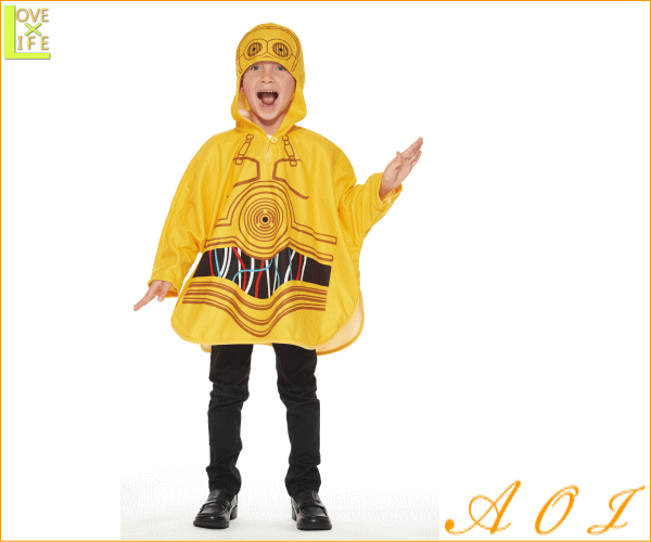 キッズ スターウォーズ C3po ポンチョ Star Wars C3po 子供 仮装 衣装 コスプレ コスチューム ハロウィン の通販はau Pay マーケット ワールドショップ