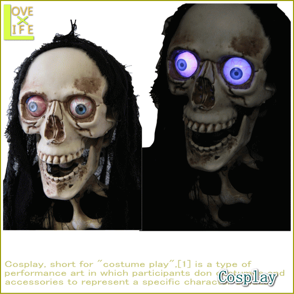 Animated Hanging Black Reaper【生きすだま】【パープルアイ】【2012年新作】当店の一般受けハロウィン！続きもの☆オバケやゴース