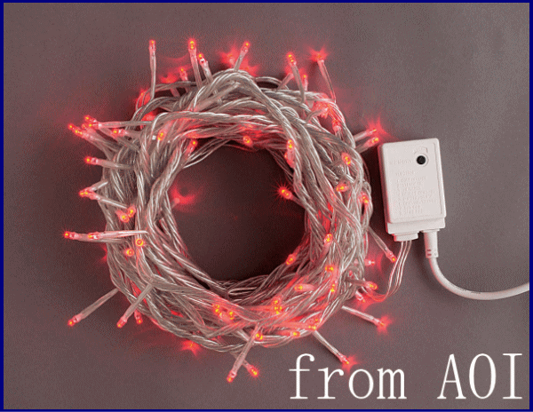 レッドストレートライト100球LEDライト【LED】【２０ 】【】【クリスマス】【イルミネーション】【電飾】【モチーフ】【大人気】