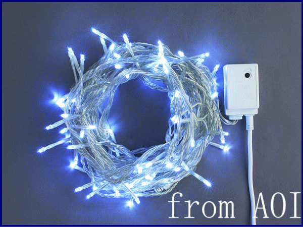 ホワイトストレートライト100球LEDライト　【LED】【２０ 】【】【クリスマス】【イルミネーション】【電飾】【モチーフ】【大人の通販は
