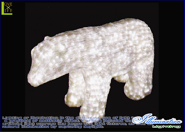 【LEDモチーフ】【20 】LED　クリスタル　白クマ【B】【ベアー】【3D】ハイクオリティーシリーズのくまさん♪全身にコーティング加工！輝の通販は