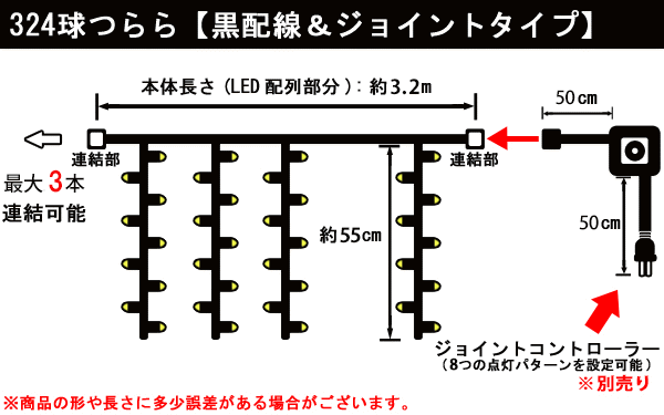 8zak919【LEDライト】【50 】LED つららライト【超光】【432球