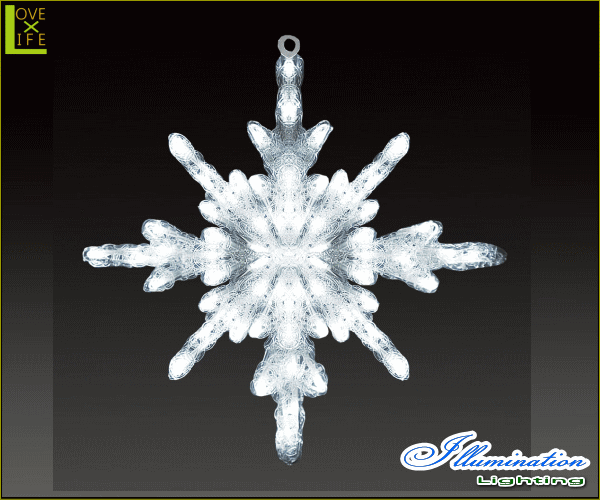 【LED】【ACR-(A)SGS】【大型商品】LEDクリスタル スノーギャラクシーS【スノーフレーク】【雪】【結晶】【スノー】【モチーフ】【イルミネーション】【クリスタル】AOIデパートの新作イルミネーション【大人気】【電飾】【クリスマス】【省エネ】【大人気】