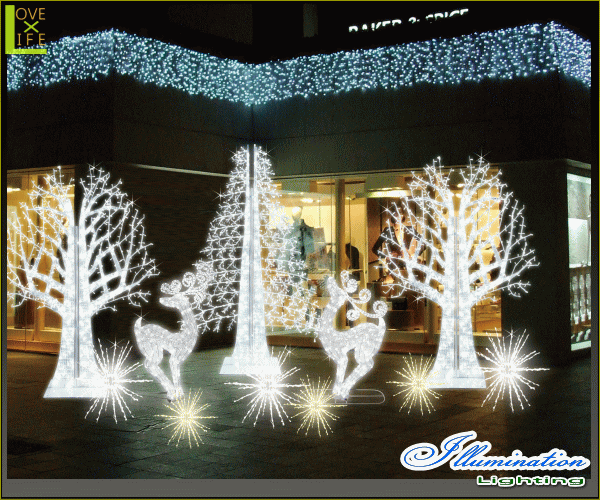 【LED】【ALS-TR(A)ABI-6】【大型商品】LEDストリング アビエスツリー【6枚】【ツリー】【クリスマスツリー】【ホワイトツリー】【モチーフ】【イルミネーション】【クリスタル】AOIデパートの新作イルミネーション【大人気】【電飾】【クリスマス】【省エネ】_1