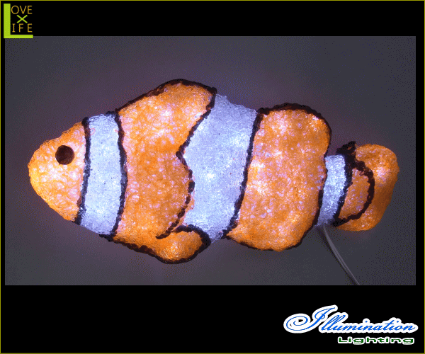 【LED】【3D】【モチーフ】【L3D(C)353】LED クマノミ【立体】【水族館】【シーアニマル】【サカナ】【魚】【フィッシュ】シーアニマルシリーズ充実 おうちで水族館 AOIデパートのLEDイルミネーション【イルミネーション】【クリスマス】【電飾】【省エネ】
