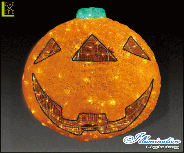 【ハロウィン】LED クリスタル パンプキン【L】【かぼちゃ】【クリスマス】【イルミネーション】【電飾】【装飾】【飾り】【パーティ】【の通販は