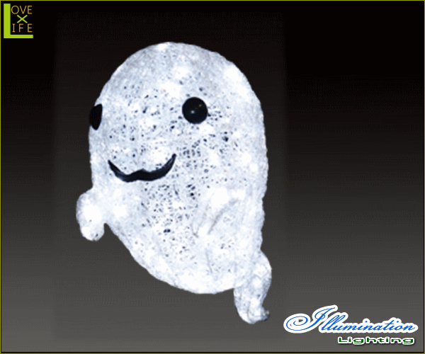 【ハロウィン】LED クリスタル ゴースト【S】【お化け】【幽霊】【クリスマス】【イルミネーション】【電飾】【装飾】【飾り】【パーティの通販は