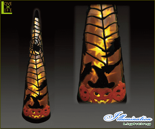 【ハロウィン】LED クリスタル ハロウィンコーン オレンジ【L】【コーン】【クリスマス】【イルミネーション】【電飾】【装飾】【飾り】【パーティ】【イベント】【光】【LED】【モチーフ】【かわいい】ハロウィンイルミネーションも大人気 素敵なパーティになっちゃいますの通販は
