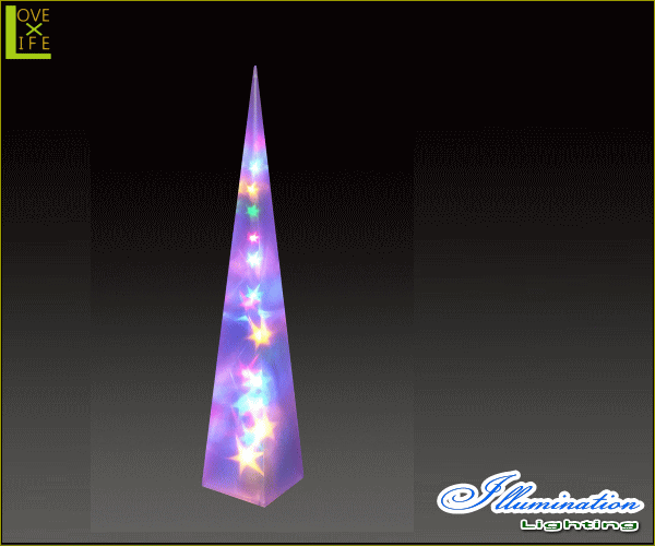 【イルミネーション】LEDクリスタル ホログラムコーン【L】【マルチ】【ホログラム】【置物】【モチーフ】【アート】【輝き】【電飾】【｜au PAY  マーケット