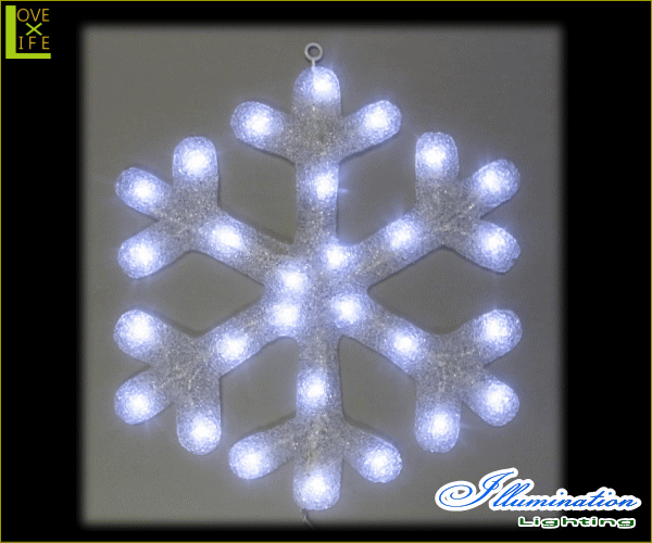 【イルミネーション】LED スノーフレーク【雪】【結晶】【ウィンドウ】【デコレーション】【窓】【室内用】【小物】【グッズ】【室内】【装飾】【飾り】【電飾】【モチーフ】【クリスマス】【かわいい】今年もキュートなモチーフが多数新登場 かわいく飾り付け