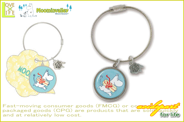 ムーミン】【moomin】ワイヤーキーリング【ムーミン水色】【トーベ