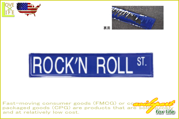 【ENAMEL SIGN】ホーロー製看板【ROCK'N ROLL】【サイン】【看板】【地名】【雑貨】【アメリカン雑貨】【アメリカ雑貨】【アメリカ】【US