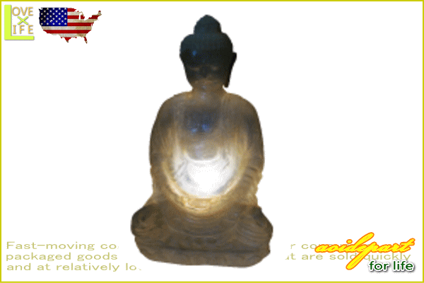 【アメリカン雑貨】【FIBERGLASS LAMP】仏陀【座り】【SITTING BUDDHA】【ファイバーグラスランプ】【ランプ】【雑貨】【アメリカ雑貨】