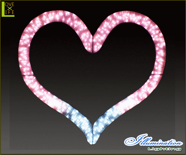 【LED】【イルミネーション】【大型商品】ビッグハート【L】【ハート】【ラブ】【クリスタル】【フォルム】【電飾】【モチーフ】【クリスマス】【かわいい】