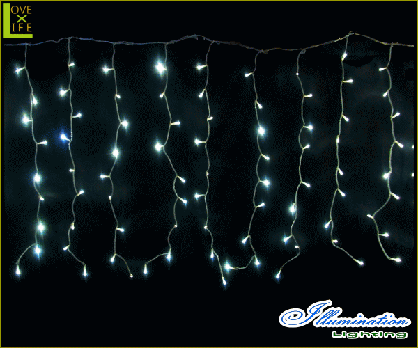 【イルミネーション】カーテンライト【162球】【LED】【ナイアガラ】【川】【冬】【簡単】【工事】【均等】【電飾】【装飾】【クリスマス】【輝き】【美しい】【かわいい】【イルミ】【ライト】