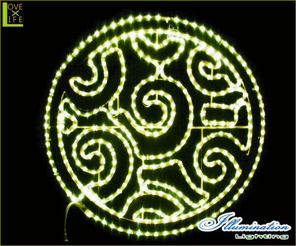 【LED】【イルミネーション】【大型商品】デザインサークル【アート】【エンブレム】【円】【クリスタル】【フォルム】【電飾】【モチーフ】【クリスマス】【かわいい】の通販は