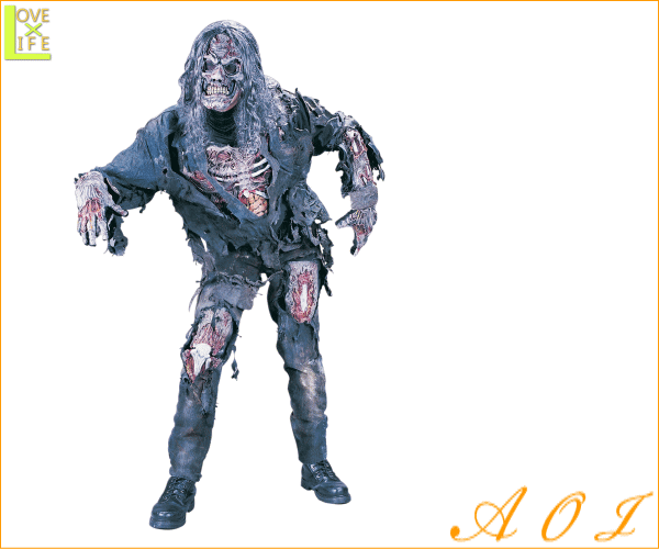 【メンズ】ゾンビ【Compl.3D Zombie Cstm】【死神】【ゴースト】【オバケ】【仮装】【衣装】【コスプレ】【コスチューム】【ハロウィン】