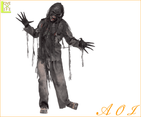 【メンズ】デッドゾンビ【Burning Dead Zombie】【死神】【オバケ】【ゾンビ】【仮装】【衣装】【コスプレ】【コスチューム】【ハロウィ