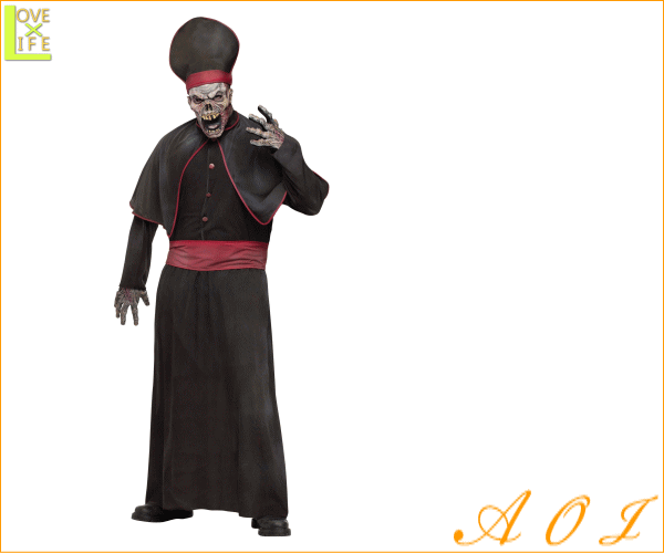 【メンズ】ゾンビハイプリスト【Zombie High Priest】【僧侶】【怖い】【ホラー】【教会】【仮装】【衣装】【コスプレ】【コスチューム】