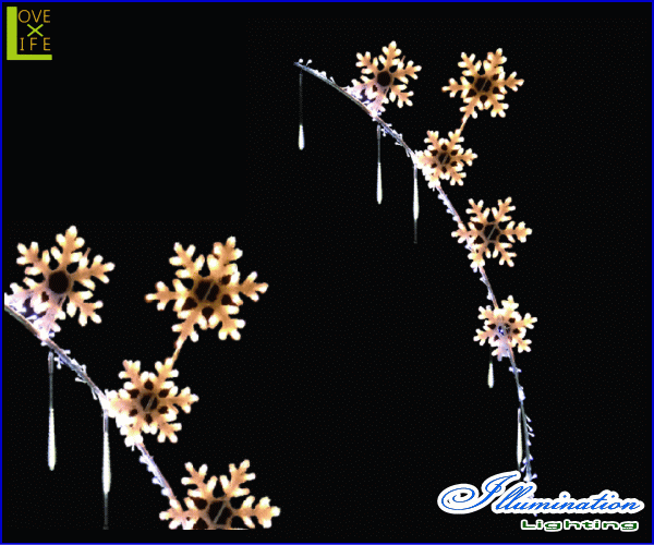 イルミネーション 屋外用 モチーフライト 雪の結晶 スノーフレーク