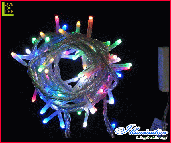 【20 】パステルミックス ストレートライト【100球】【LEDライト】【LED】万能のストレートライトに新色登場！かわいいカラー♪【2013年