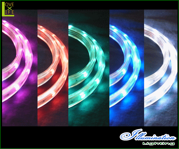 イルミネーション◯LEDロープライト５０ｍ◯レインボー LEDロープライト イルミネーション 白 50m 1250球 常時点灯用 高輝度