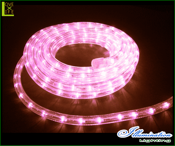 【20 】LED ルミネチューブ【ピンク】【54球/1.5M】【LED】【45ｍ】【ロープ】【ライト】ロープライトに新色登場！今回はサクラのような