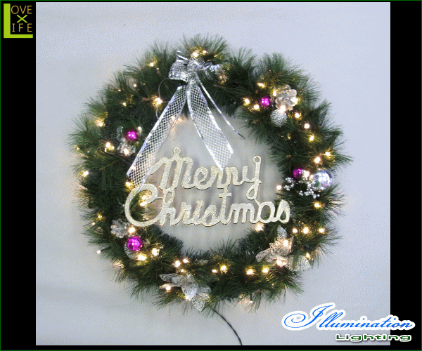 Led クリスマスリース リース 室内用 木 モチーフ 室内用のクリスマスリース 電球色のライト付きでやさしく光りますの通販はau Pay マーケット ワールドショップ