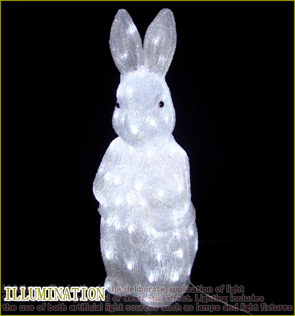 LEDアクリルラビット　LEDイルミネーション　【LED】【２０ 】【】【クリスマス】【イルミネーション】【電飾】【モチーフ】【大の通販は 28,809円