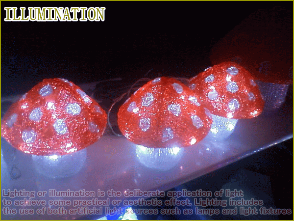 LEDアクリル【マッシュルーム】【90球】【レッド】【3連】キノコ☆今年は一段とクォリティーがたかい！　LEDイルミネーション　【LED】【 17,380円