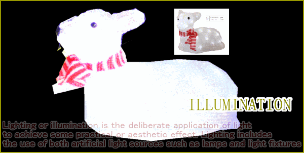 LEDアクリル【お座り】【40球】トナカイ★今年は一段とクォリティーがたかい！　LEDイルミネーション　【LED】【２０ 】【】【ク